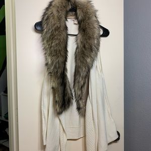 Michael Kors Fur Cardigan